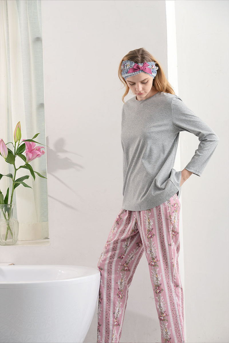 未使用品　IKUKO 花柄パジャマ 上下 楽天市場】パジャマ レディース【IKUKO イクコ】60接結花柄