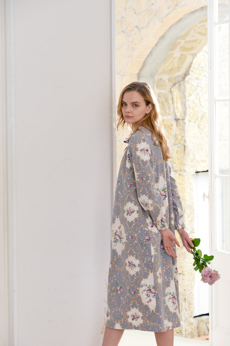 お値下げ❗️IKUKO 花柄プリントカジュアル ルームウェア 新品未使用 綾ネル花柄プリント フロントギャザーネグリジェ – IKUKO ONLINE SHOP