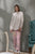 イクコ/IKUKO 綾ネル花柄 シープボアトップスパジャマ