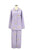 イクコ/IKUKO 綾ネル花柄プリント 襟付き長袖パジャマ