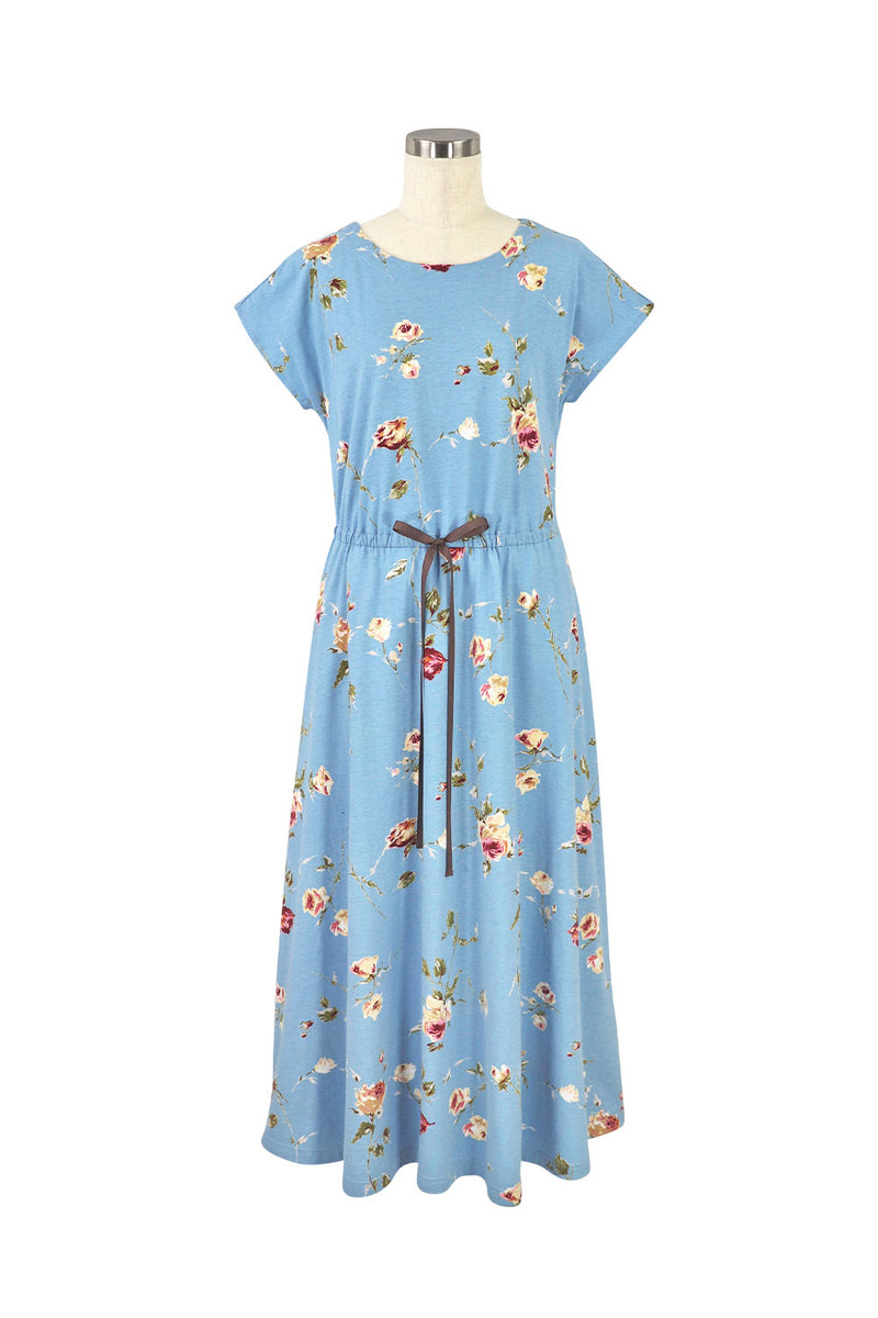 IKUKO 花柄 パープル ワンピース 天竺花柄プリント ルームワンピース – IKUKO ONLINE SHOP
