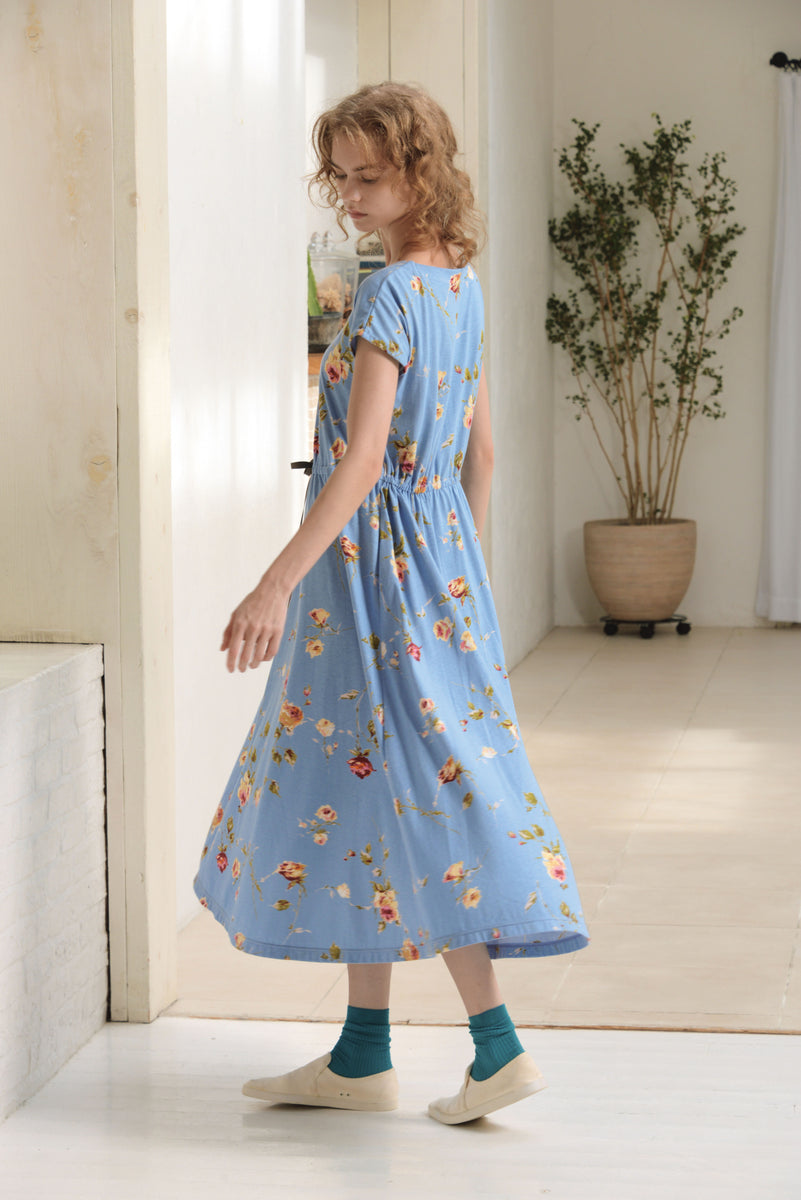 IKUKOイクコ花柄キャミワンピ 天竺花柄プリント ルームワンピース – IKUKO ONLINE SHOP