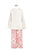 イクコ/IKUKO　綾ネル花柄プリント　シープボアトップスパジャマ