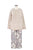 イクコ/IKUKO　綾ネル花柄プリント　シープボアトップスパジャマ