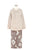 イクコ/IKUKO　綾ネル花柄プリント　シープボアトップスパジャマ