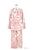 イクコ/IKUKO　綾ネル花柄プリント　フロントギャザーパジャマ