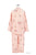 イクコ/IKUKO　ローンリップル花柄　襟付き長袖パジャマ