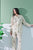 イクコ/IKUKO　ローンリップル花柄　襟付き長袖パジャマ