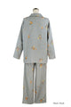  イクコ/IKUKOダブルガーゼ花柄襟付きパジャマ