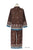 イクコ/IKUKO 60ローン花柄ボーダープリント　襟付きパジャマ