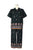 イクコ/IKUKO60ローン花柄ボーダープリント　半袖パジャマ