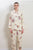 イクコ/IKUKOダブルガーゼ花柄プリント　襟付きパジャマ