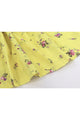 イクコ/IKUKO ダブルガーゼ花柄プリント 前開きギャザーパジャマ