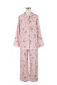 イクコ/IKUKO ダブルガーゼ 花柄襟付きパジャマ